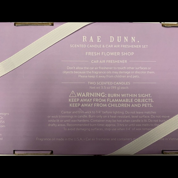 Rae Dunn candle and air freshener set - Picture 2 of 2